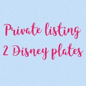 Disney plates